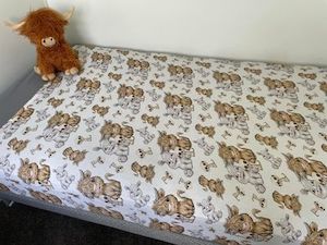 Cotton Spandex Highland and Friends Sensory Sheet