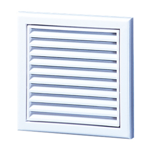 Square plastic external grille