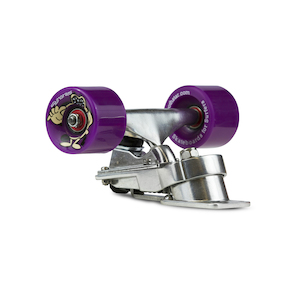 Thruster I + 2 Purple wheels, bearings & Trucks