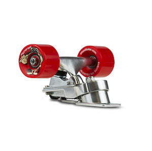 Thruster I + 2 Red wheels, bearings & Trucks