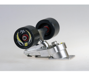 Thruster I + 2 Black/Yellow wheels, bearings & Trucks
