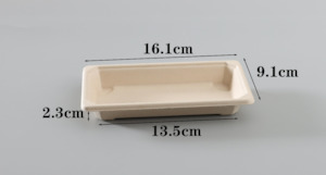 Lid: Size 1 Sushi Box (Degradable) (Lid Exclusive)