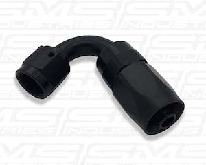 -4AN BRAIDED 120 DEGREE FITTING (BLACK)