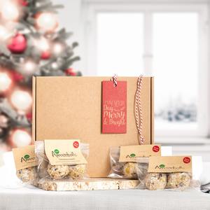 Special Edition Gift Box with gift tag containing 8 Christmas Crunch twin packs