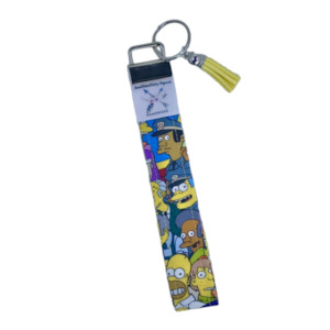 Simply Sewn by me: ‘The Simpsons’ Wristlet Key Fob