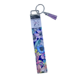 Simply Sewn by me: ‘Tropical Paradise’ Wristlet Key Fob