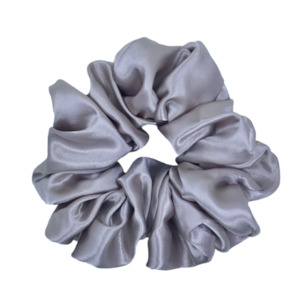 Silver (Satin) XL Scrunchie