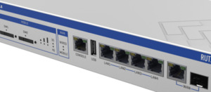 Teltonika RUTXR1 CAT 6 LTE router, rackmount, dual power, 5x GigE, SFP
