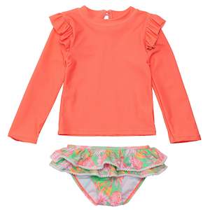 Baby: Coastal Shells Sustainable Ruffle Set
