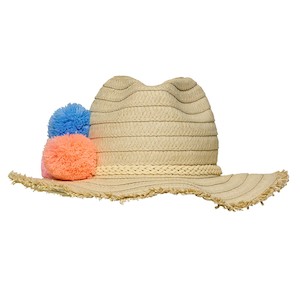 Girls Hats: Pom Pom Sun Hat