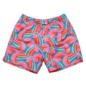 Boys Boards Shorts: Geo Melon Sustainable Swim Short