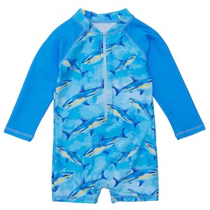 Baby: Jawsome Waves LS Sunsuit