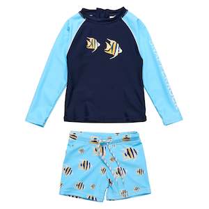 Baby Boy: Angel Fish LS Baby Set
