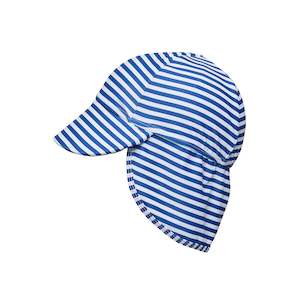 Baby Boy: Denim Stripe Floating Flap Hat