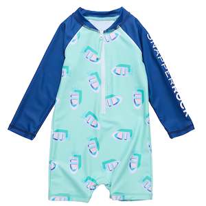 Baby Boy: Float Your Boat LS Sunsuit