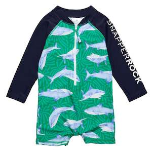 Baby Boy: Reef Shark LS Sunsuit