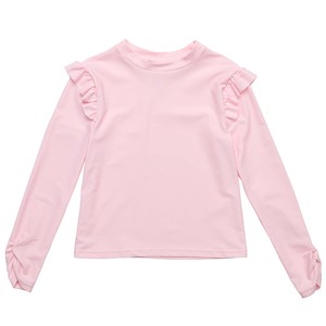 Girls Rash Tops: Ballet Pink LS Rash Top
