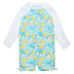 Baby Girl: Lemon Drops LS Sunsuit