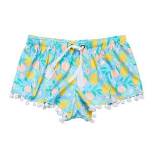 Girls Shorts Leggings: Lemon Drops Swim Shorts