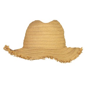 Womens: Ladies Fringe Straw Hat