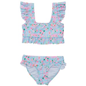 Girls: Daisy Chain Frilled Crop Bikini