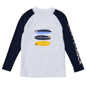 Boys: Wave Break LS Rash Top