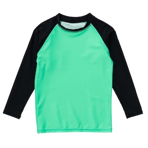 Green Black Sustainable LS Rash Top - FINAL SALE