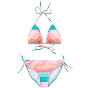 Sunset Stripe Triangle Bikini - FINAL SALE