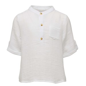 Boys Resort: Frankie White Resort Shirt
