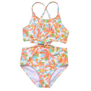 Sustainable Hawaiian Luau: Hawaiian Luau Sustainable Cut Out Swimsuit