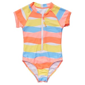 Girls Long Sleeve Swimsuits And Surf Suits: Good Vibes SS Surf Suit