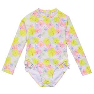 Aloha Vacay Recycled Leg Frill Surf Suit