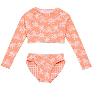 Cali Palms Recycled Crop LS Rash Set