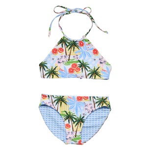 Girls: Ciao Paradiso Reversible Halter Bikini