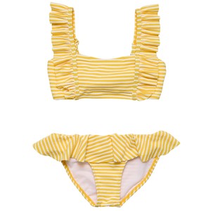 Girls: Sunshine Stripe Frilled Bikini
