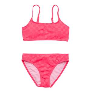 Girls: Check Me Out Pink Teen Crop Bikini