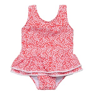 Girls: Ditsy Bloom Skirt Swimsuit