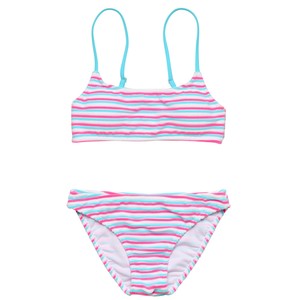 Girls: Sorbet Stripe Teen Crop Bikini