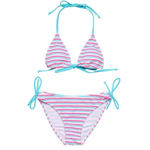 Girls: Sorbet Stripe Teen Triangle Bikini