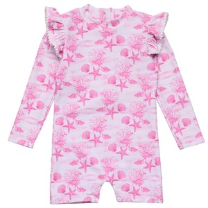 Baby: Pink Lagoon LS Sunsuit