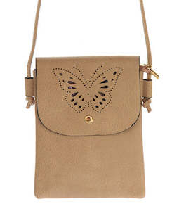 Shoulder Bags: Layla butterfly cutout bag PINK