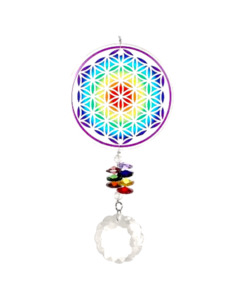 Crystal Sundrop Prism - Flower Of Life