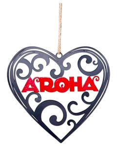 Wall Art: Hanging Heart Aroha