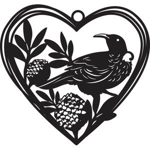 Wall Art: Hanging Oval Tui Duo