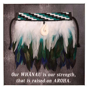 Mini Korowai on Canvas - Our whanau