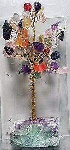 Crystals: Large Gemstone Tree on Crystal Base