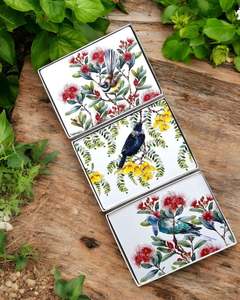 Placemats Coasters: Cork Placemats Native Birds