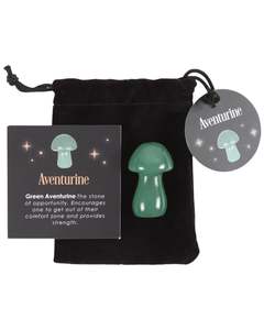 Wicca Pagan: Aventurine Magical Crystal Mushroom