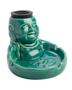 Stash It! Laughing Buddha Storage Jar & Ashtray