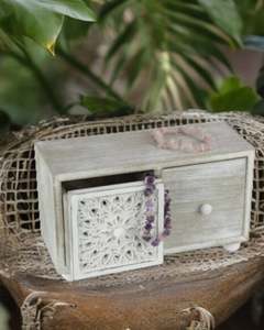 Jewellery Boxes: Filigree Twin Draw Holder